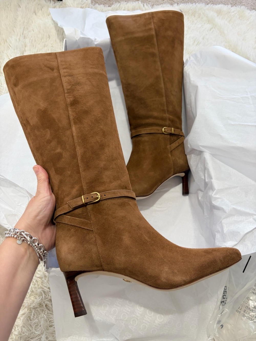Veronica Beard Kailine Knee High Boot - Size 8.5 - NIB - wide calf